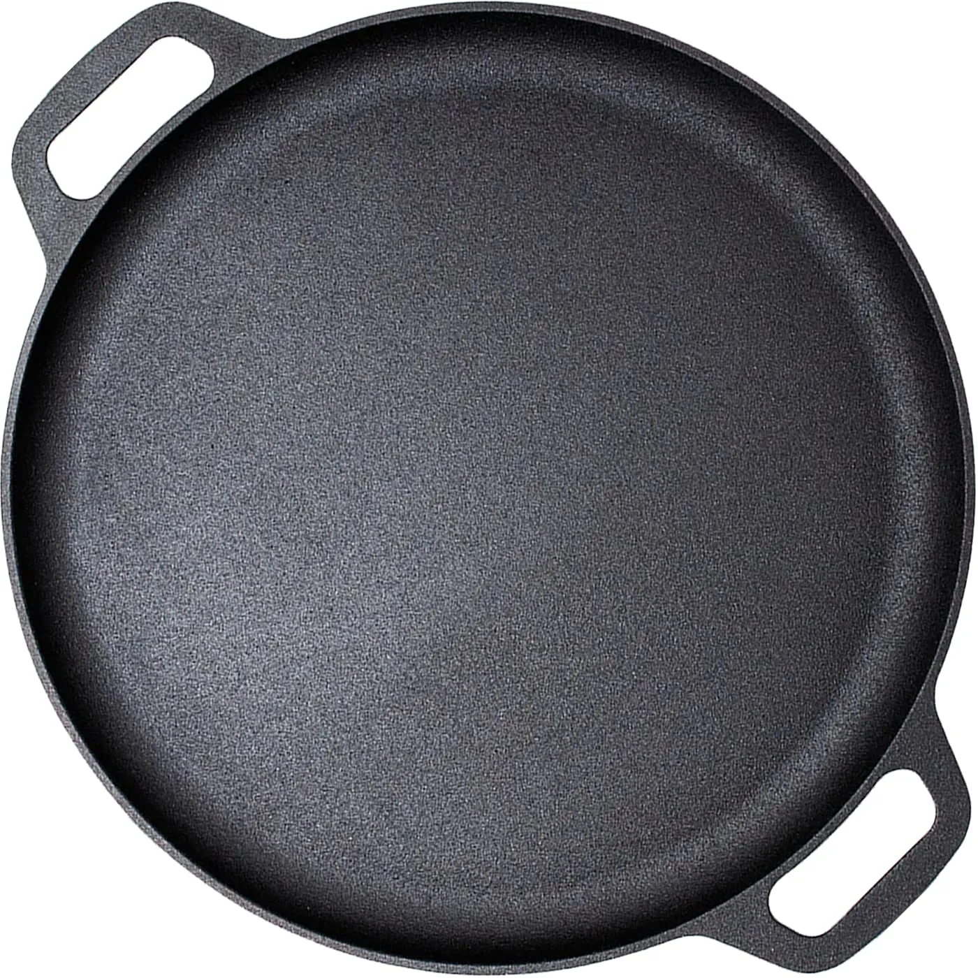 13.5" Pre-Seasoned Cast Iron Pizza Pan for Oven, Stove, BBQ