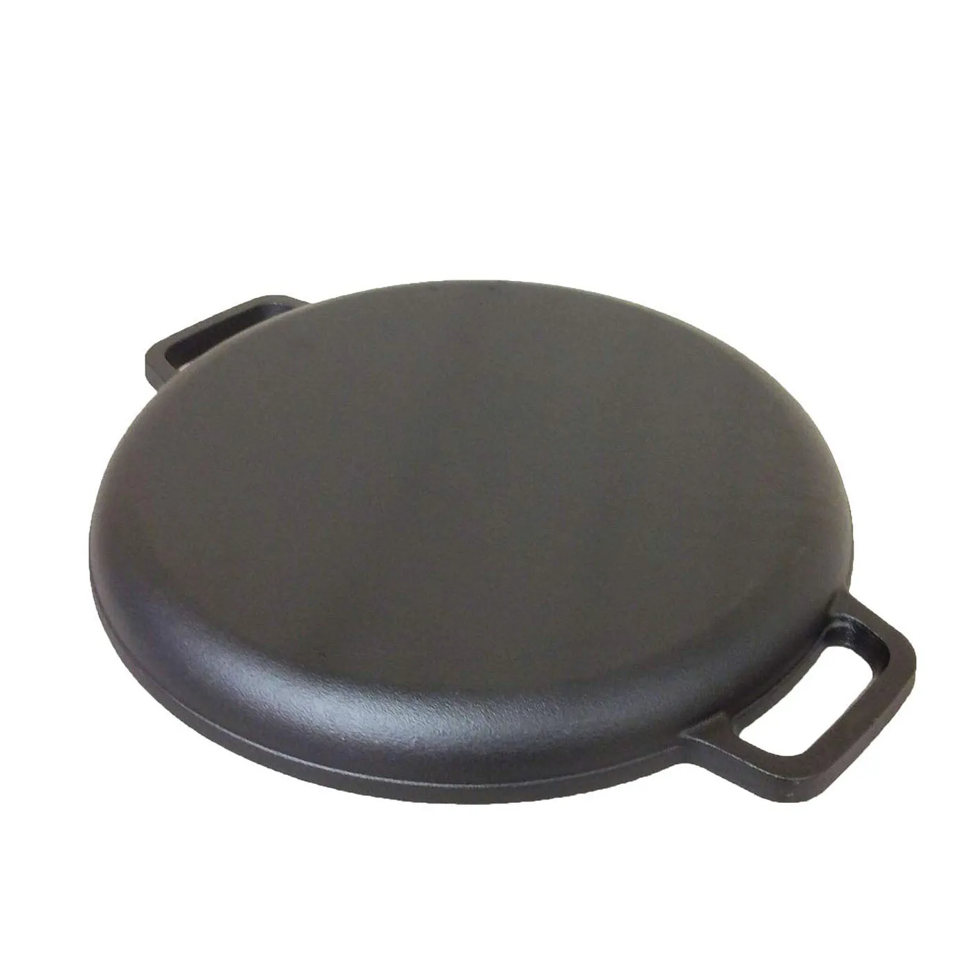 13.5" Pre-Seasoned Cast Iron Pizza Pan for Oven, Stove, BBQ