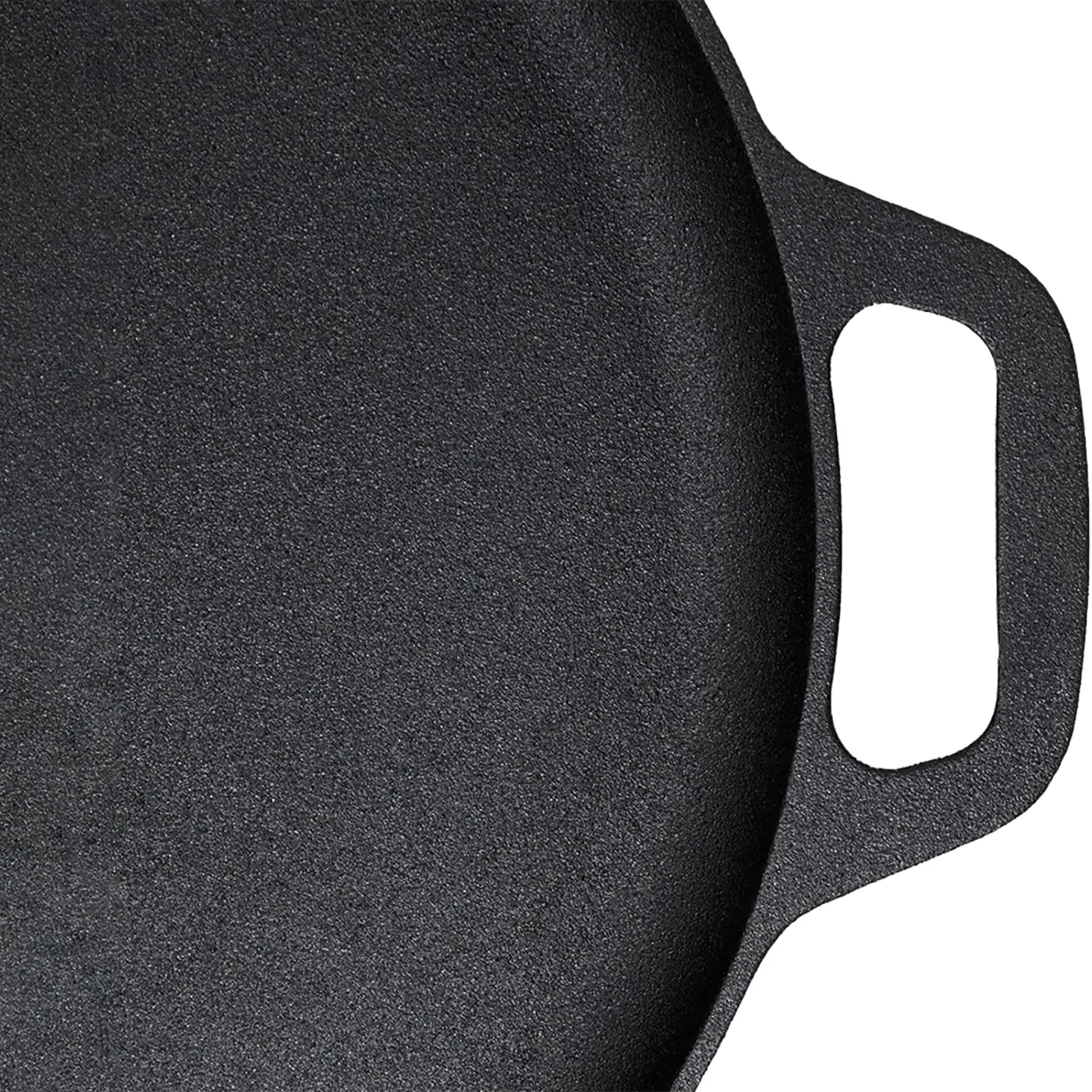 13.5" Pre-Seasoned Cast Iron Pizza Pan for Oven, Stove, BBQ