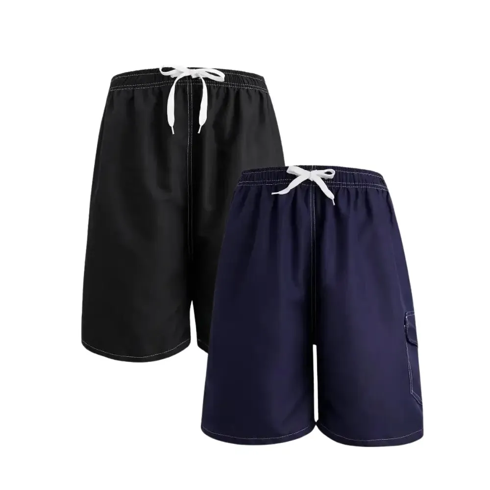 2 Pack Men's Swim Shorts