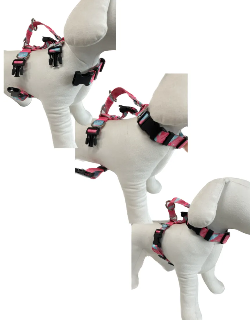 Adjustable No-Pull Dog Harness, Double-Lined, Size L - Banhamsisun