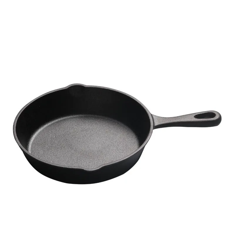 All-in-one Small Frying Panflat-bottomed Frying Pan, Cast Iron Pan