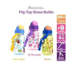 Autumnz Flip Top Straw Bottle 350ml