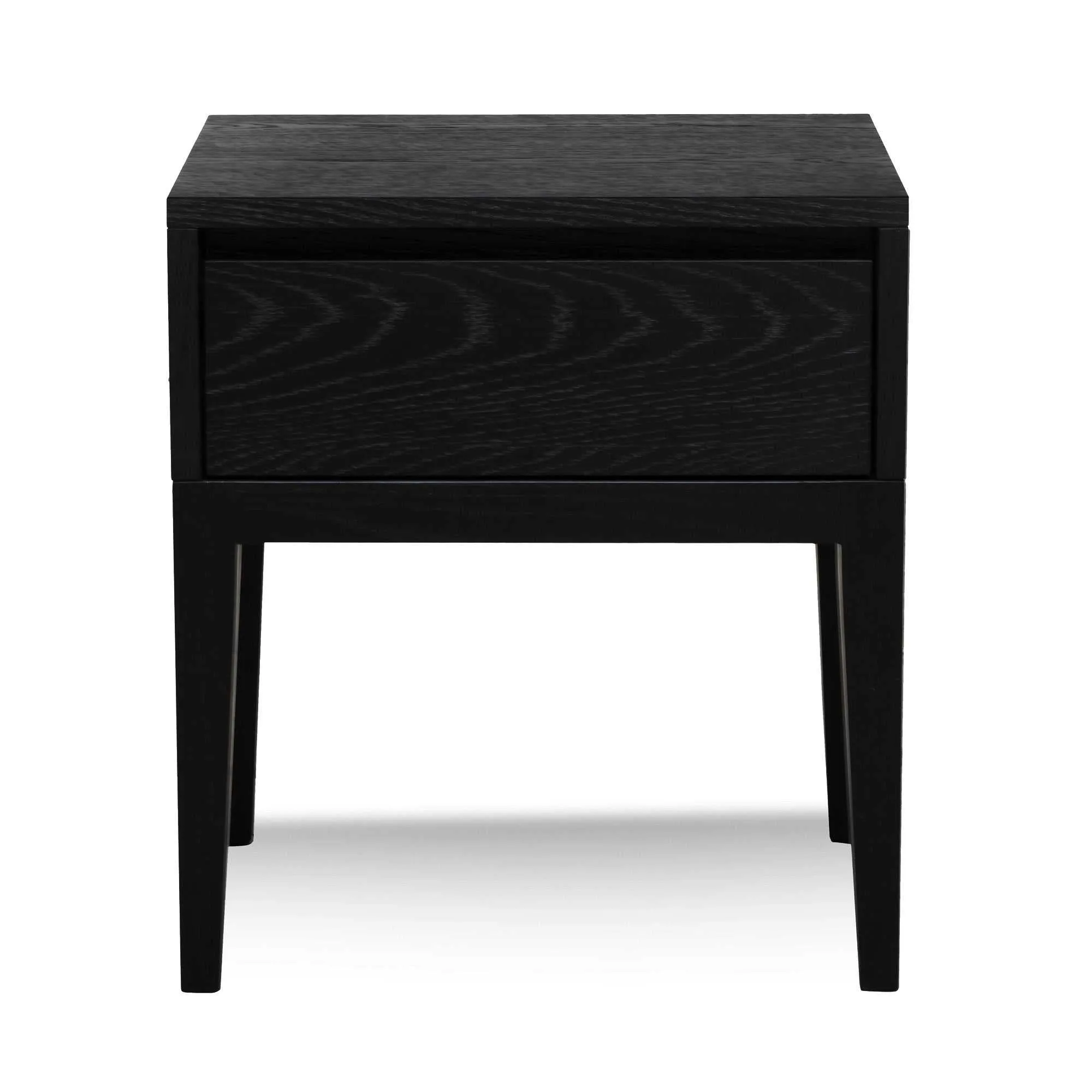 Bedside Table - Black Oak