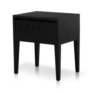 Bedside Table - Black Oak