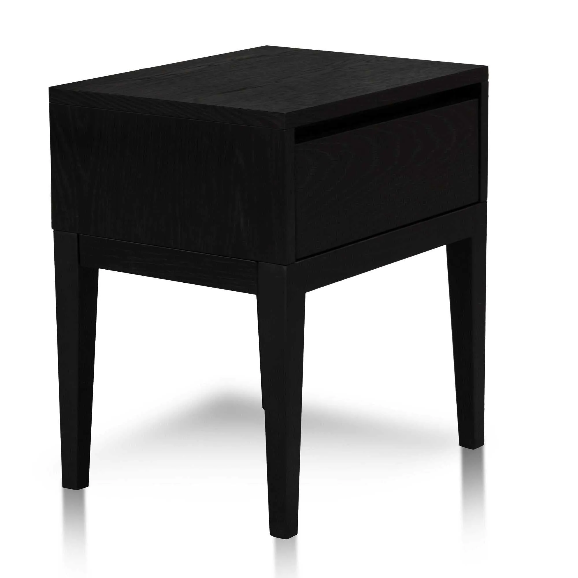 Bedside Table - Black Oak