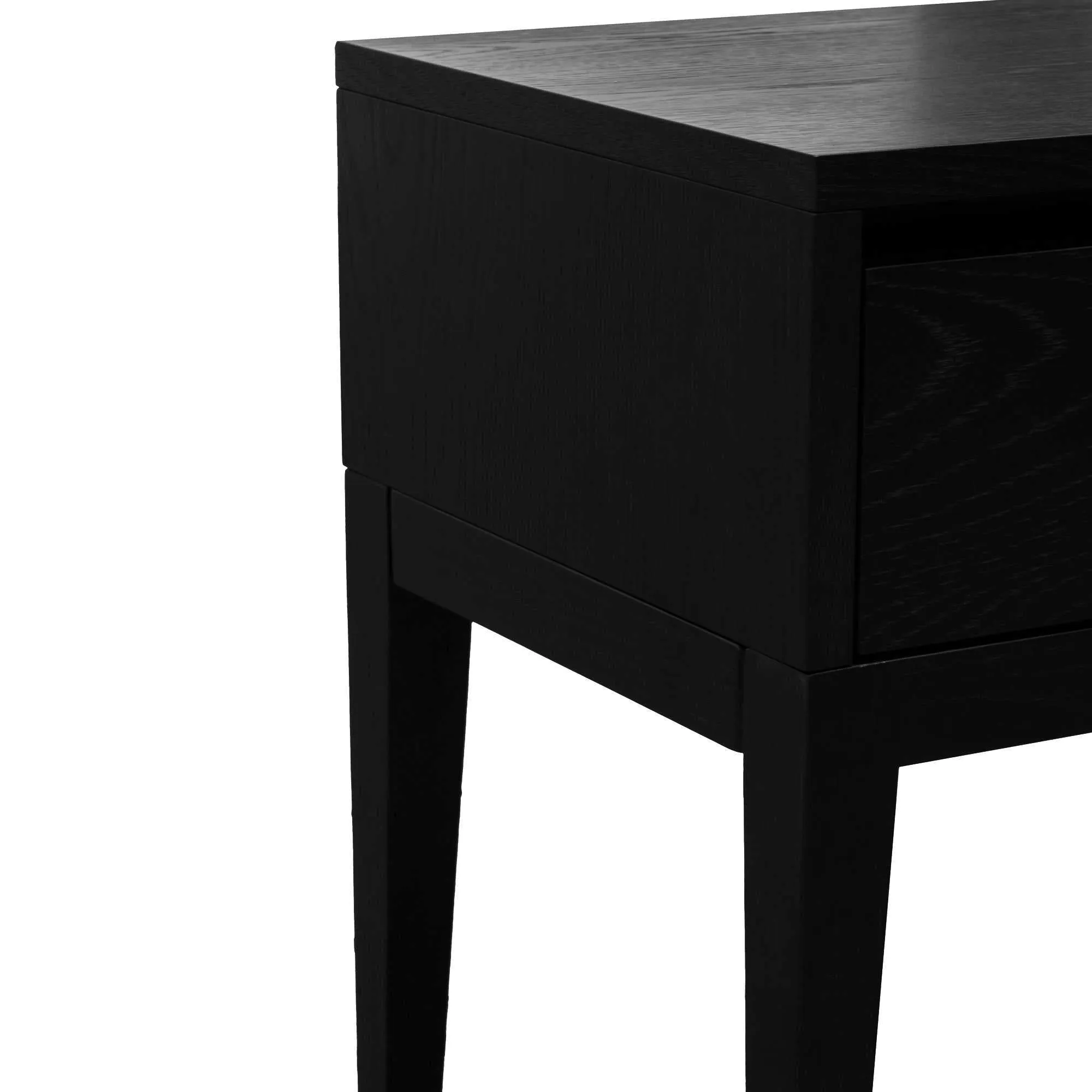 Bedside Table - Black Oak