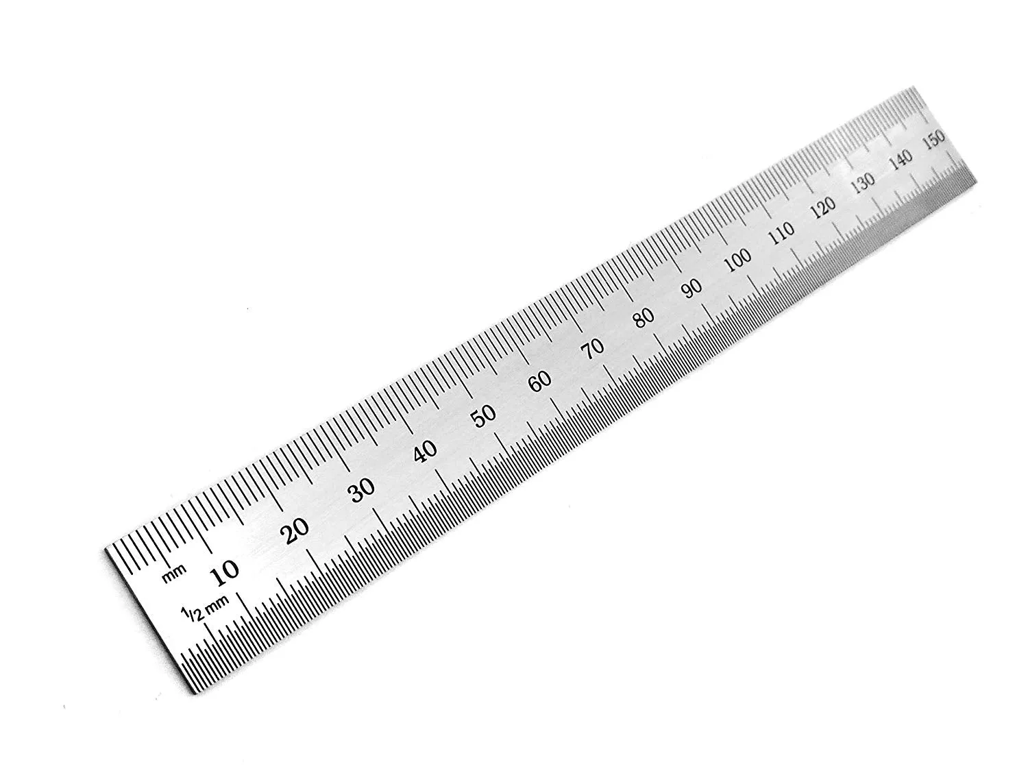 Benchmark Tools™ Rigid 150mm (6") English/Metric Satin Chrome Machinist Rulers