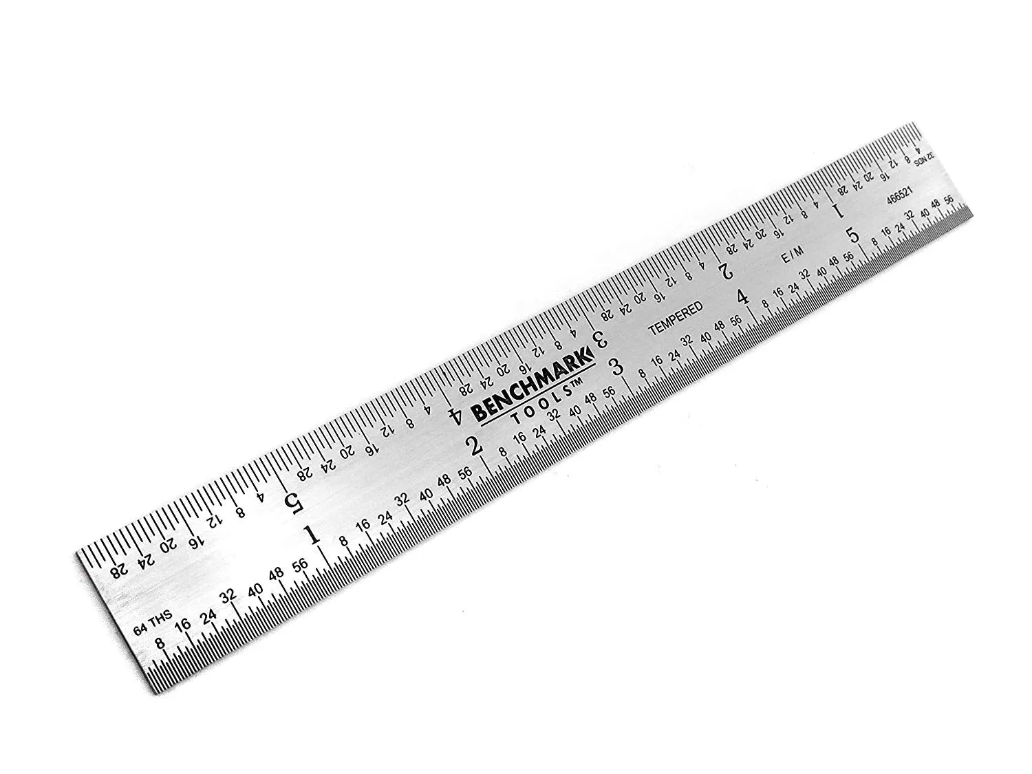 Benchmark Tools™ Rigid 150mm (6") English/Metric Satin Chrome Machinist Rulers