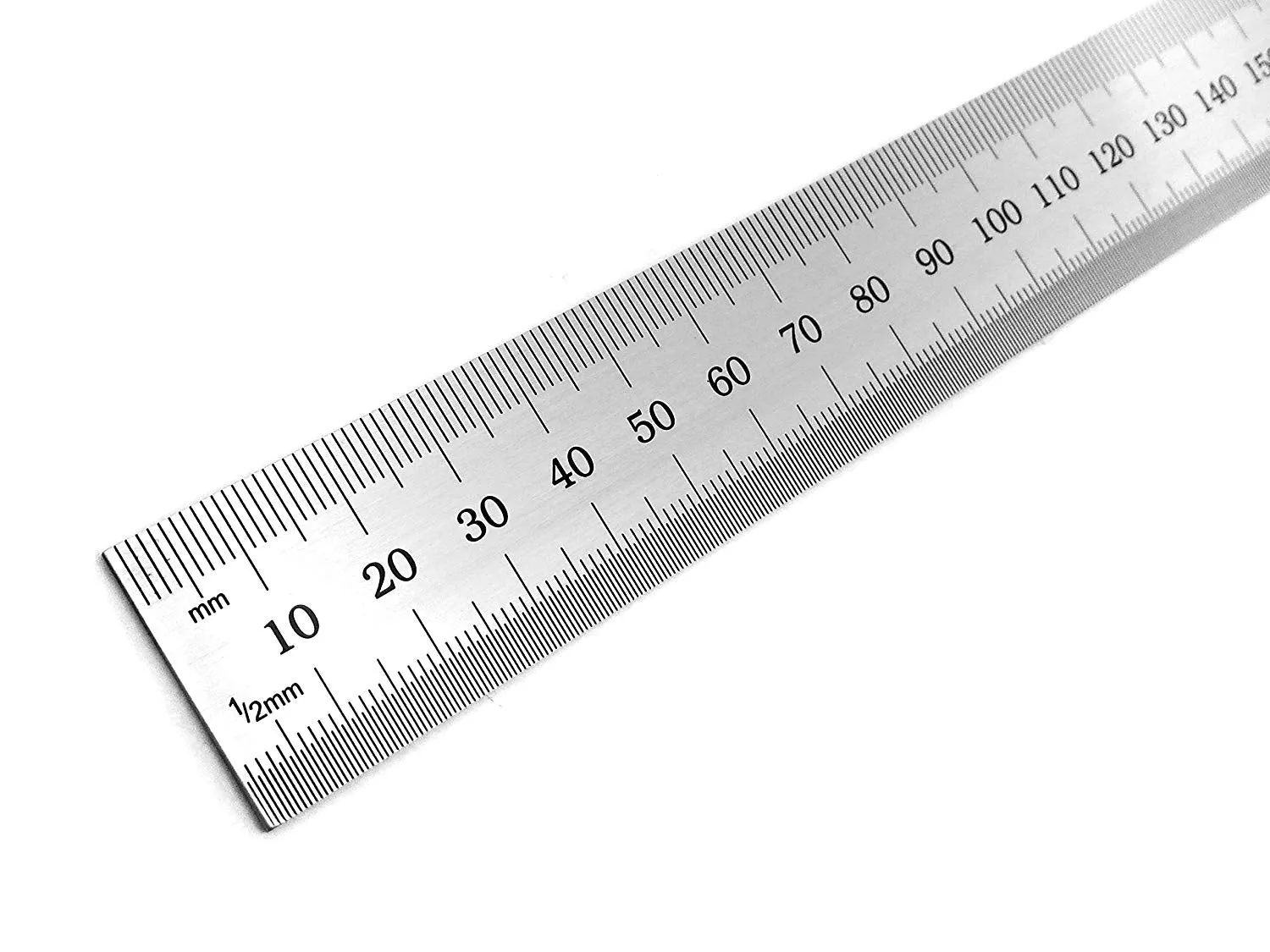 Benchmark Tools™ Rigid 300mm (12") English/Metric Brushed Steel Machinist Rulers