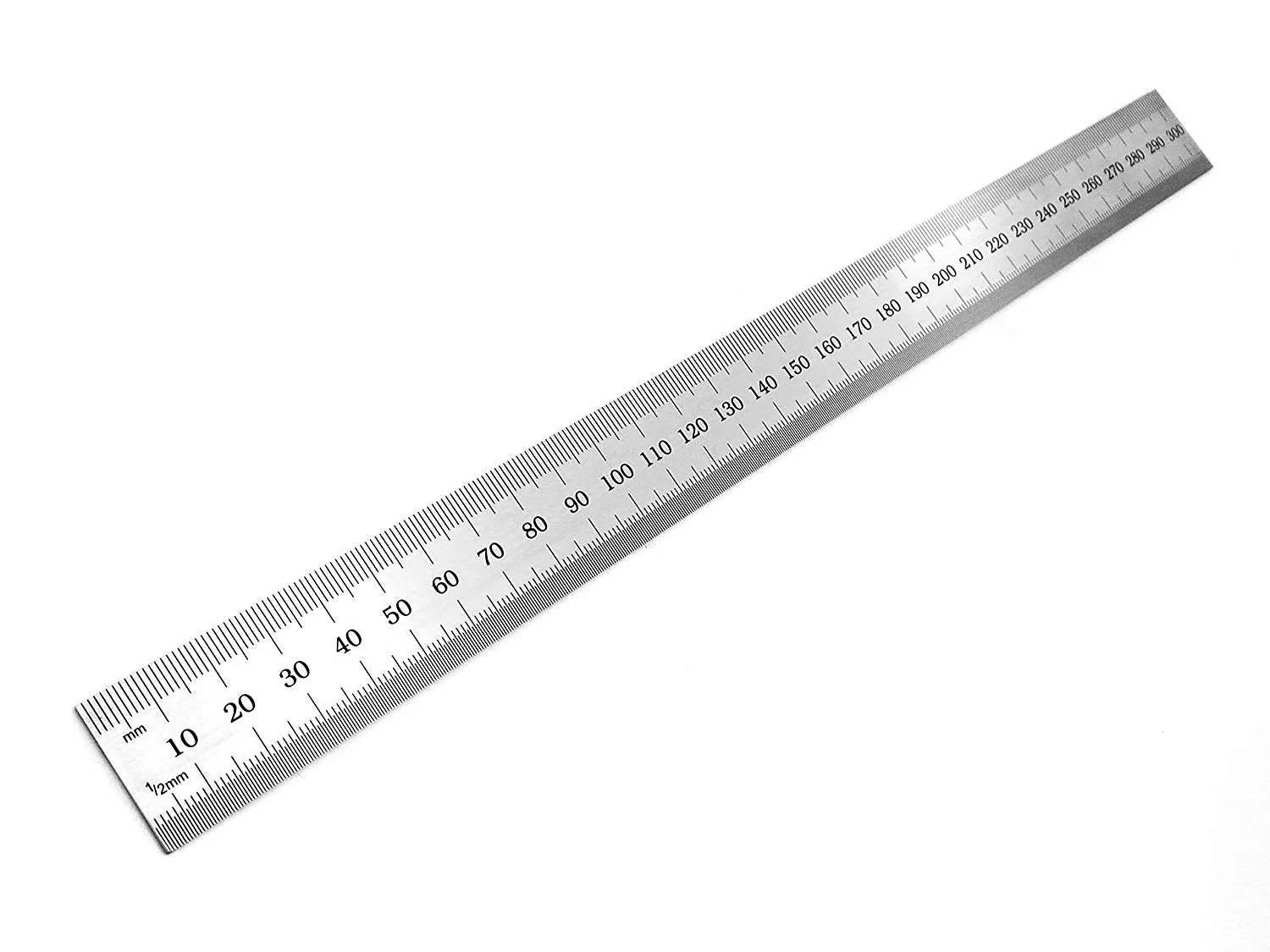 Benchmark Tools™ Rigid 300mm (12") English/Metric Brushed Steel Machinist Rulers