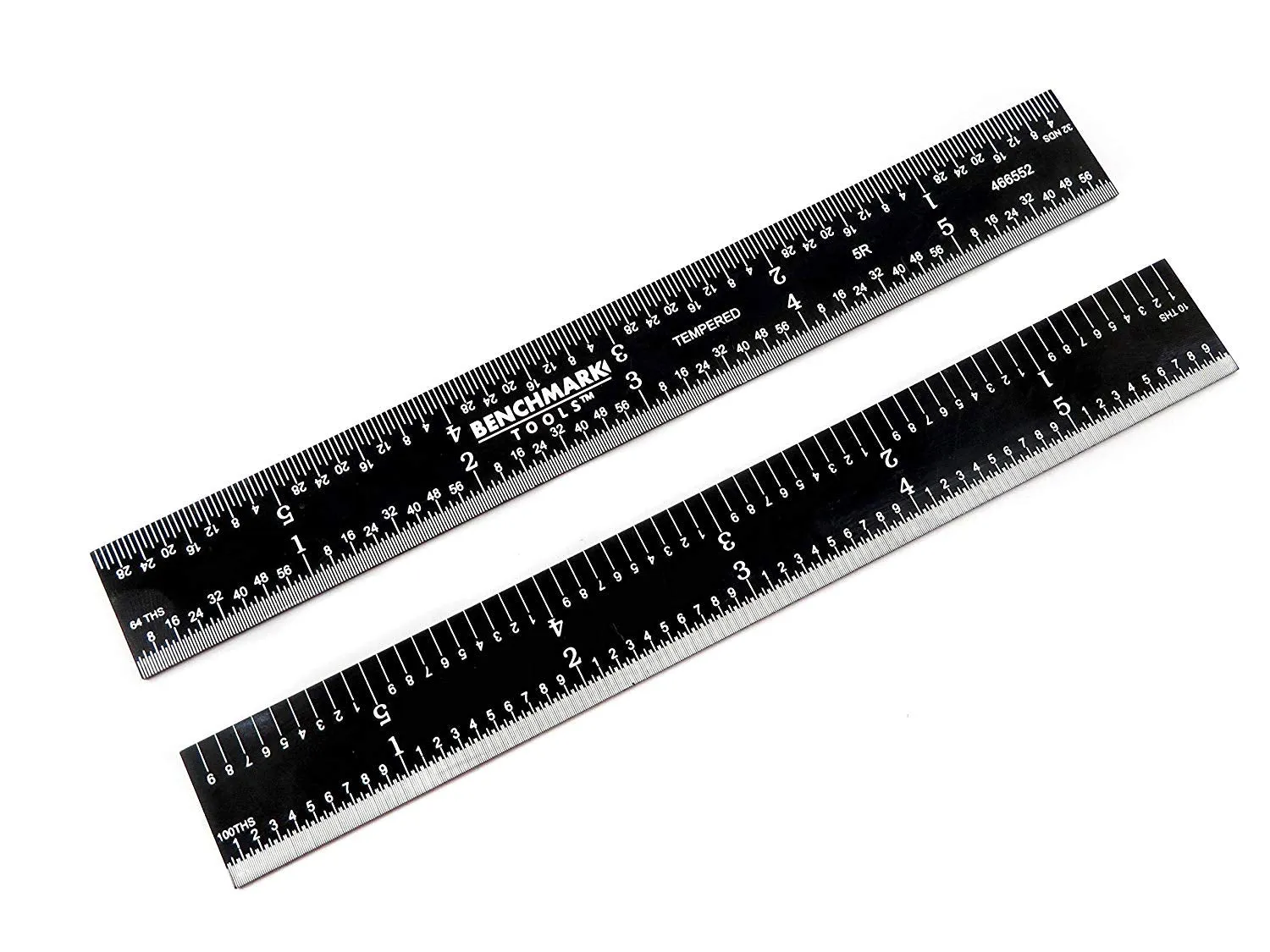 Benchmark Tools™ Rigid 6" 5R Black Chrome Machinist Rulers