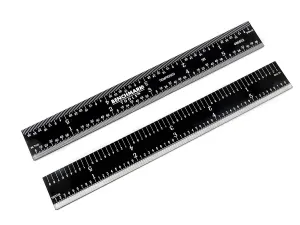 Benchmark Tools™ Rigid 6" 5R Black Chrome Machinist Rulers