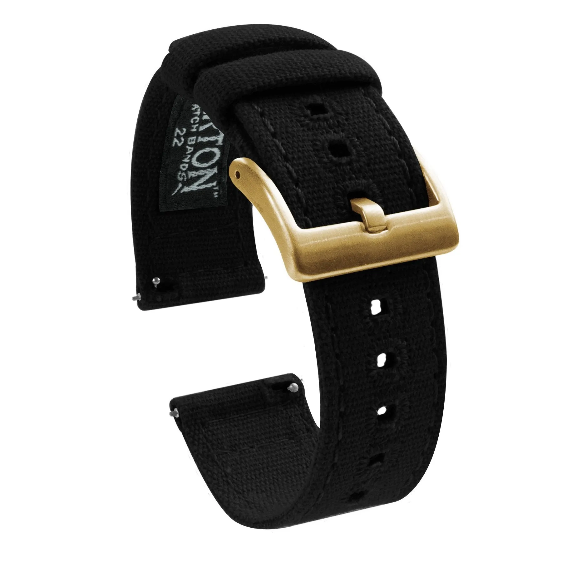 Black Premium Canvas Watch Band