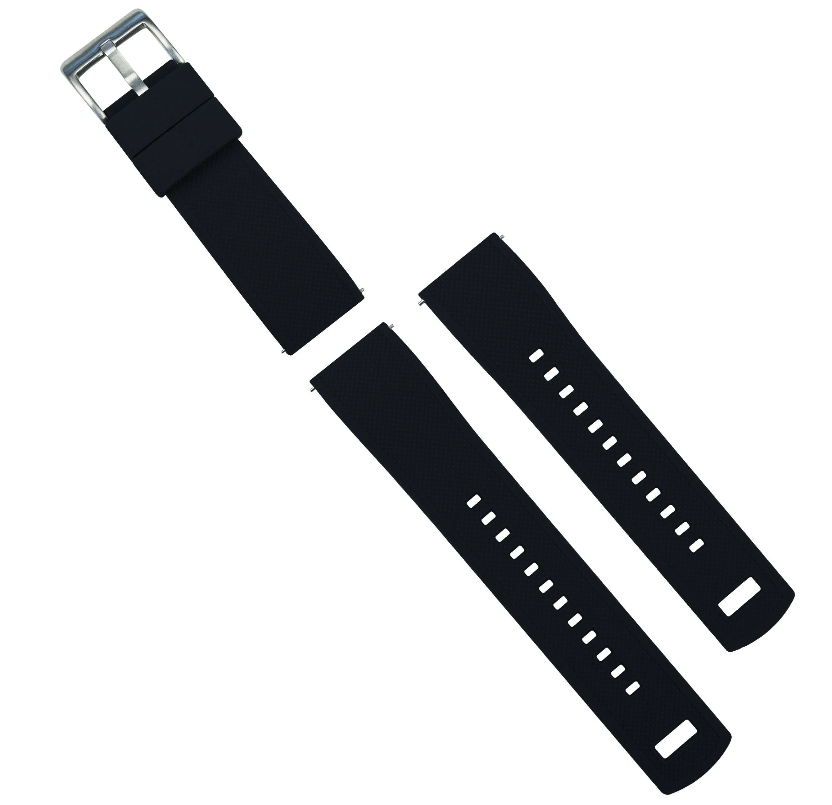 Black Top Purple Bottom Elite Silicone Watch Band ( 18mm - 24mm SALE)