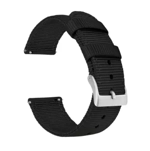 Black Two Piece NATO® Style Watch Band