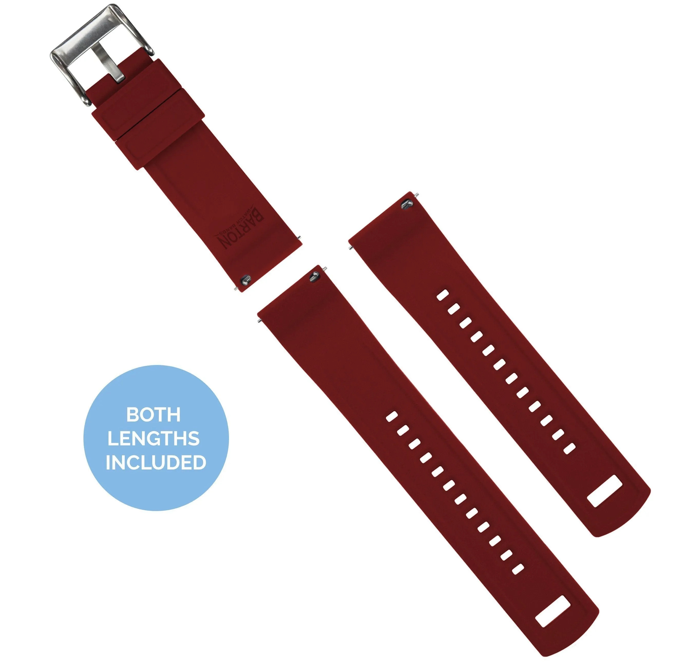 Crimson Red Elite Silicone Watch Band (19mm, 23mm SALE)