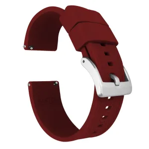 Crimson Red Elite Silicone Watch Band (19mm, 23mm SALE)