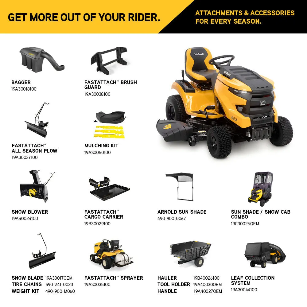 Cub Cadet XT1 LT50 50" Residential Riding Mower (13AQA1TLA10)