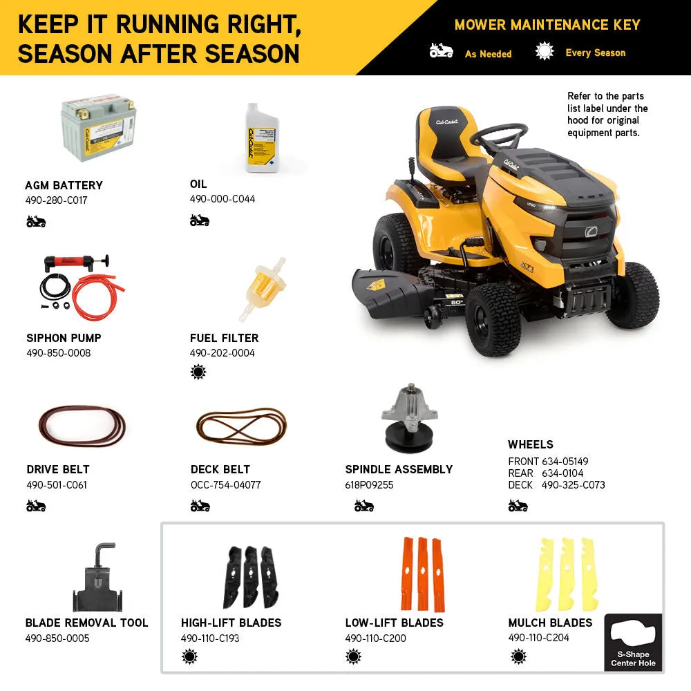 Cub Cadet XT1 LT50 50" Residential Riding Mower (13AQA1TLA10)