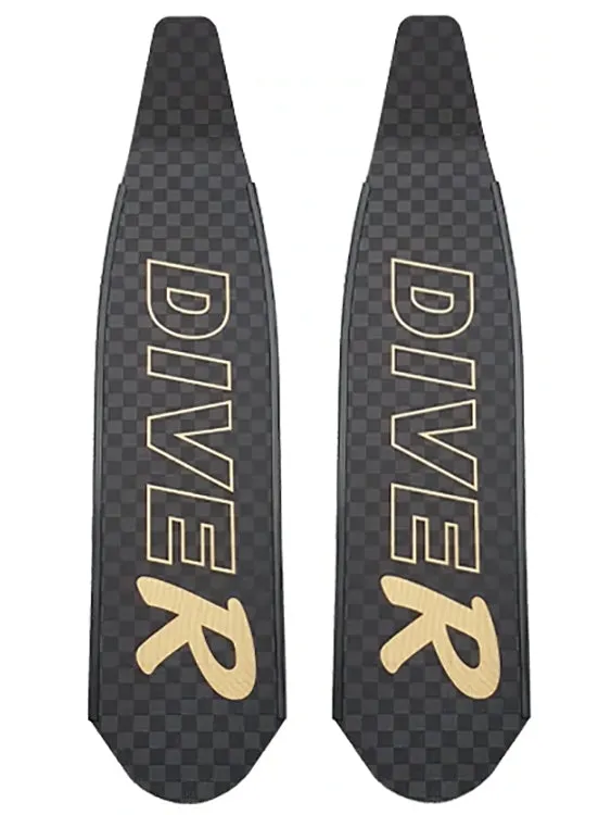 DiveR Freediving Fin Blades - Carbon Ultra