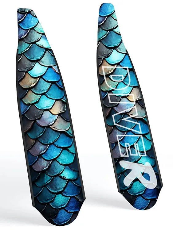 DiveR Freediving Fin Blades - Scale