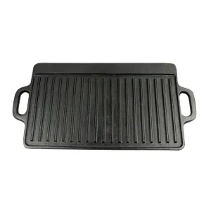 Double-Sided Frying Pan Household Barbecue Fried Fish Cast iron Cattle