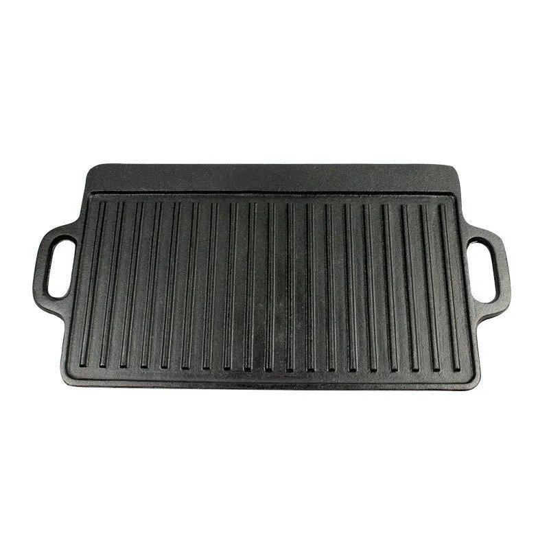 Double-Sided Frying Pan Household Barbecue Fried Fish Cast iron Cattle