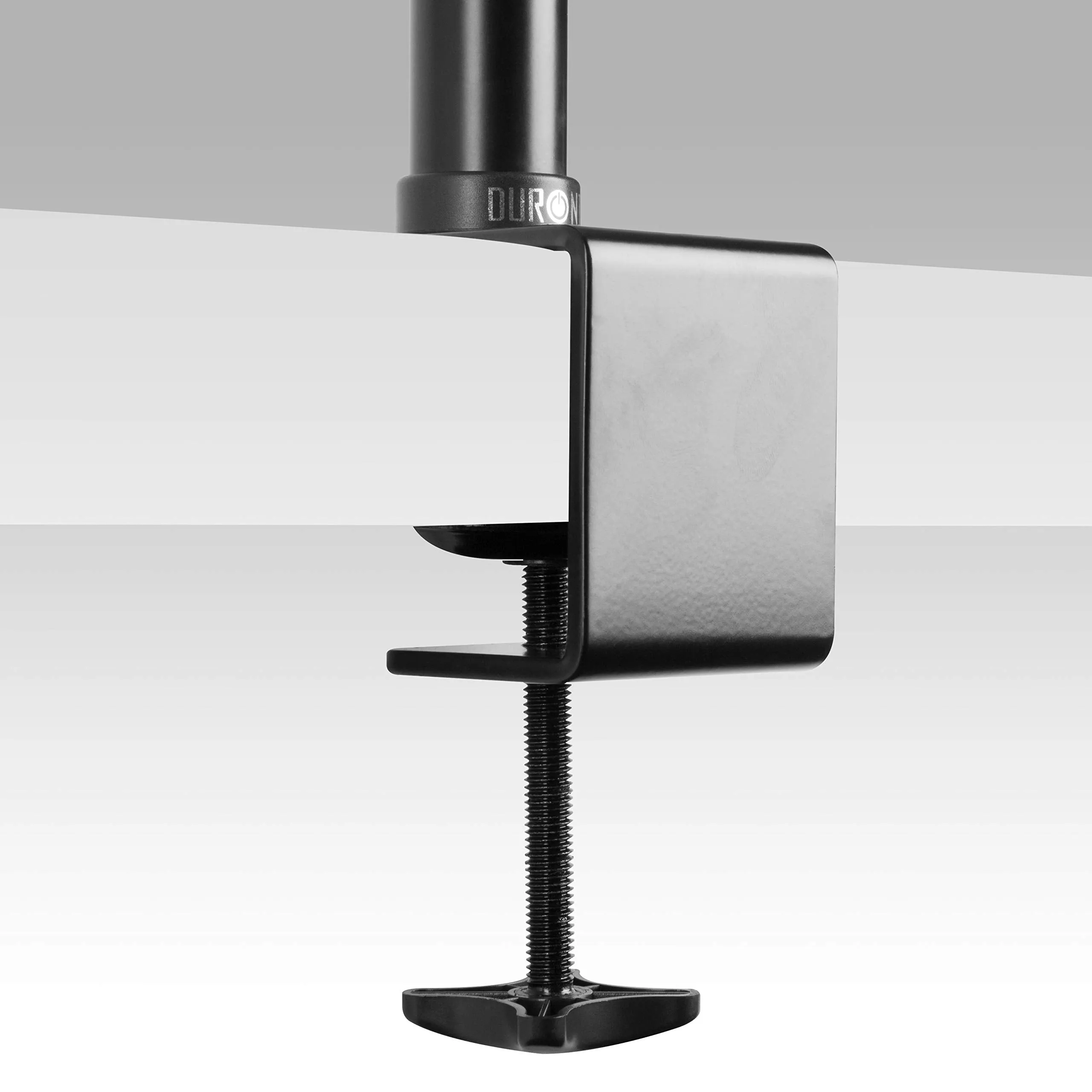 Duronic DM15 DM25 DM35 60cm Pole BLACK | Compatible with All Duronic Monitor Desk Mount Arms | Black | Steel | Long | 600mm Length | 32mm Diameter | Clamp Included