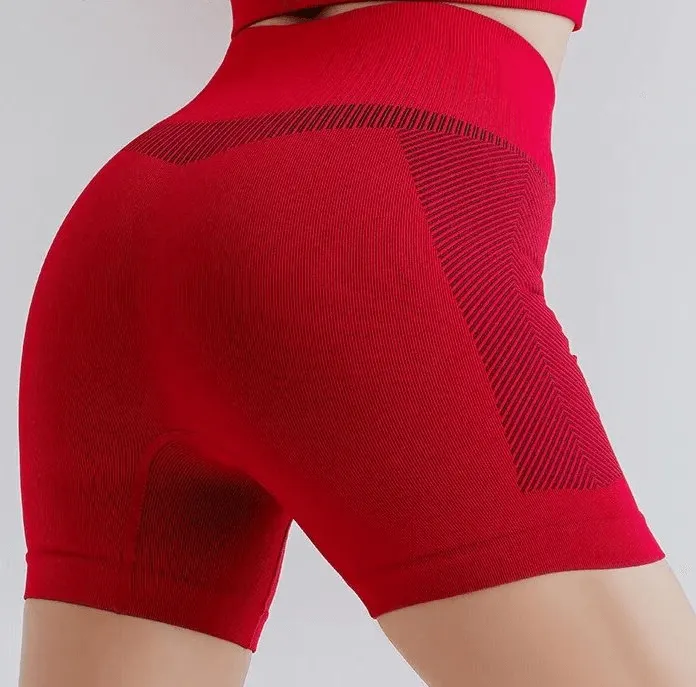 Elastic Breathable Women's High-Waisted Shorts - SF1614