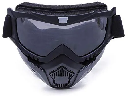 Electomania Unisex Goggles Nose Face Mask Detachable Storm Trooper (Black)