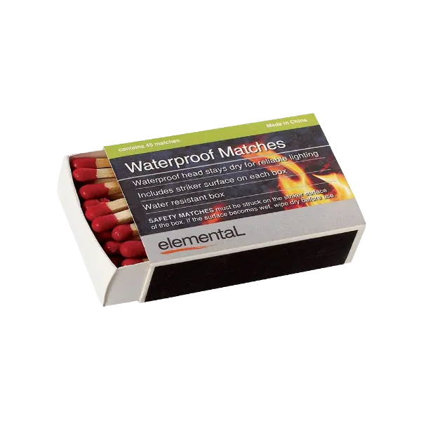 Elemental - Waterproof matches 1 box or 10 boxes