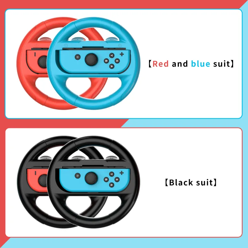 Enhance Your Racing Experience 2-Pack Steering Wheels for Switch & OLED