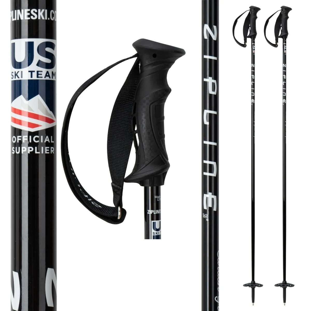 essential Zipline Blurr 16.0 Graphite Composite Ski Poles