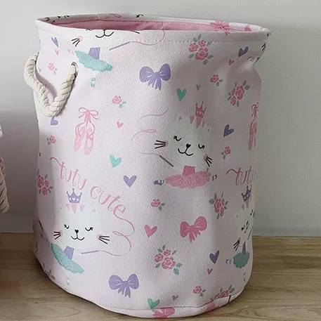 Fabric Storage Bucket Laundry Basket