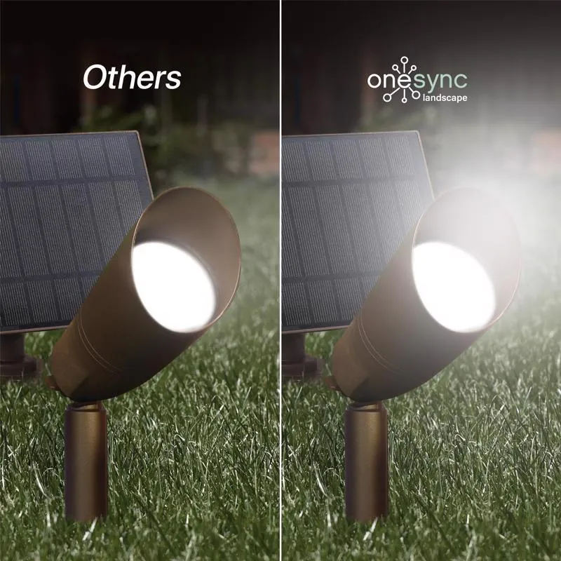 Feit OneSync Solar Powered 100 W LED Spot Light Kit 1 pk