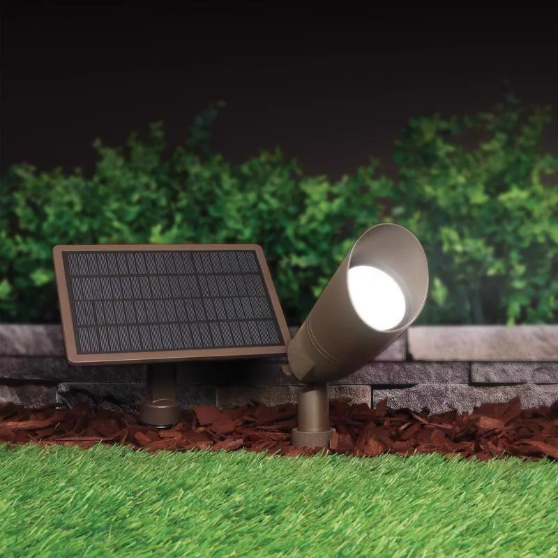 Feit OneSync Solar Powered 100 W LED Spot Light Kit 1 pk