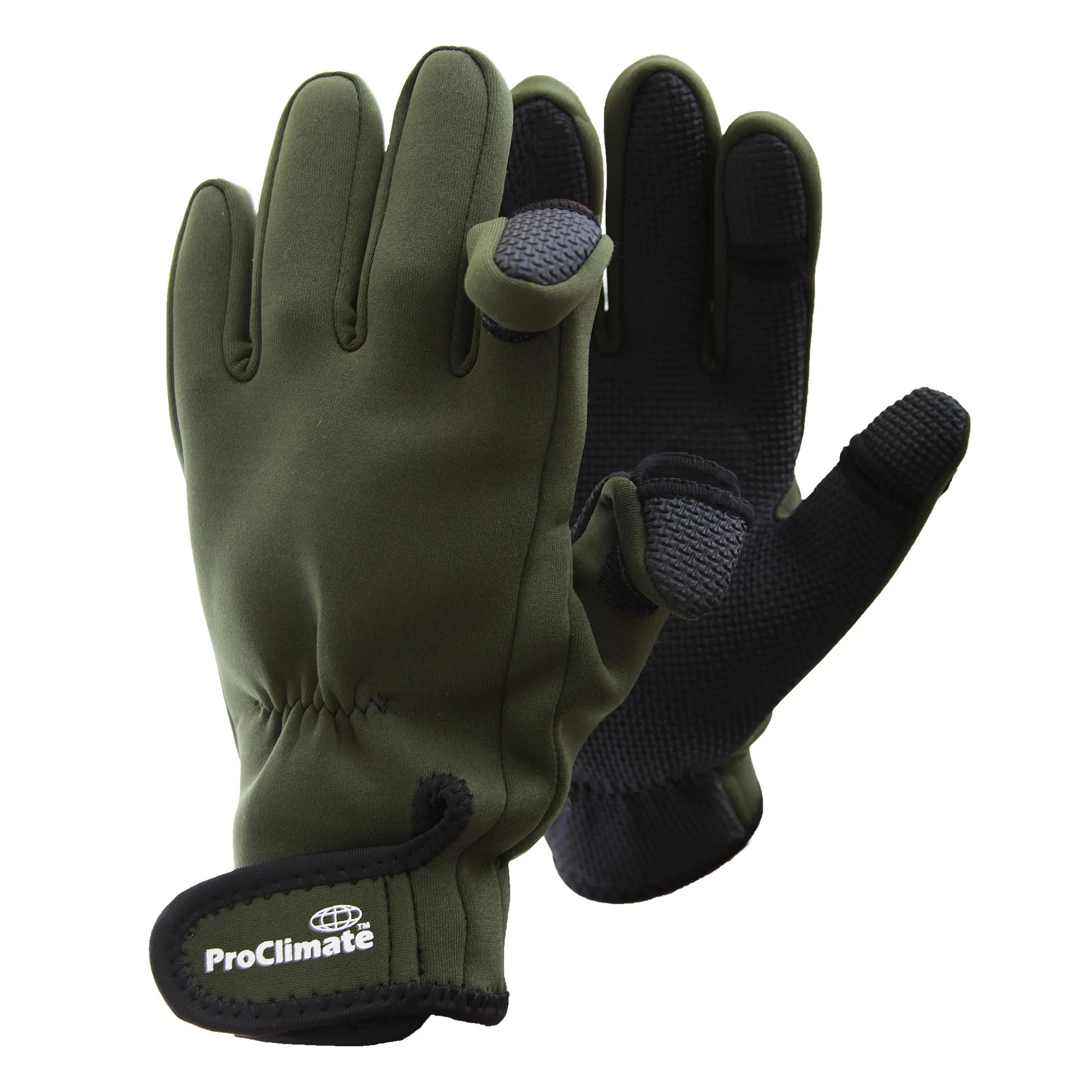 Floso Mens Neoprene Fishing Gloves (Lightweight Waterproof)