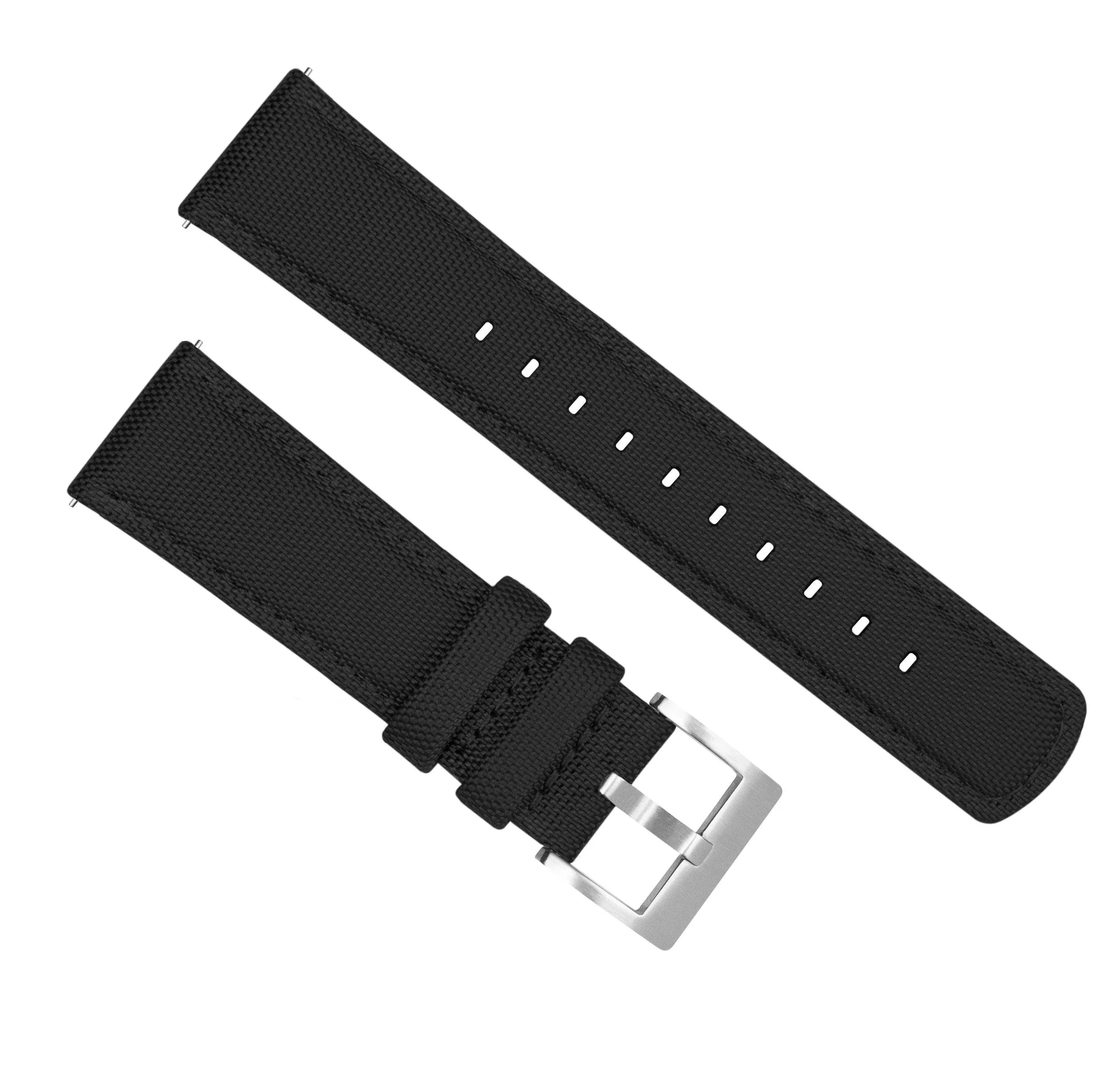 Fossil Gen 5 Sailcloth Quick Release Black Watch Band