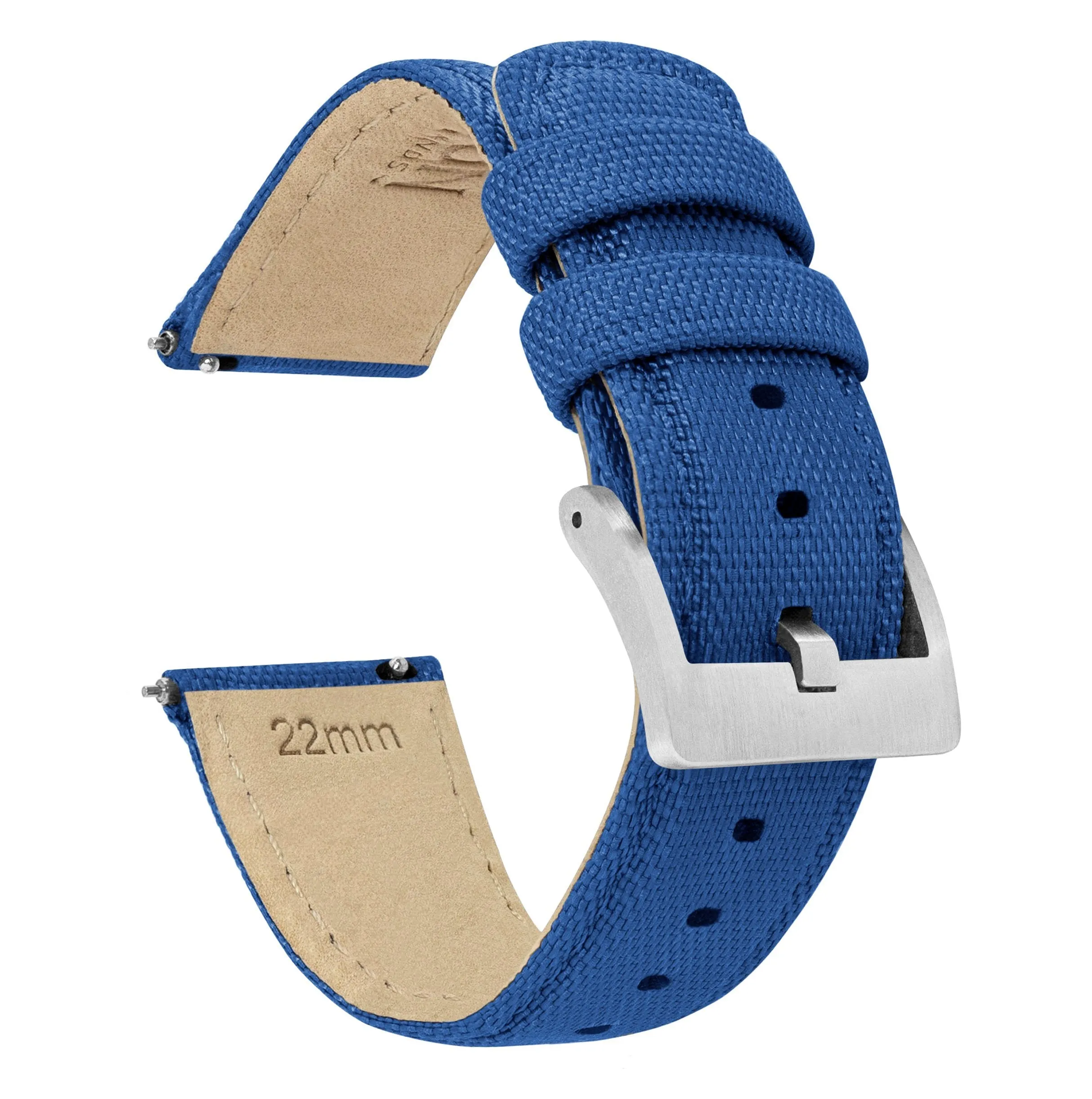 Fossil Gen 5 Sailcloth Quick Release Royal Blue Watch Band