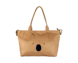 Fuji Diaper Bag | Koala | Nutmeg Leather