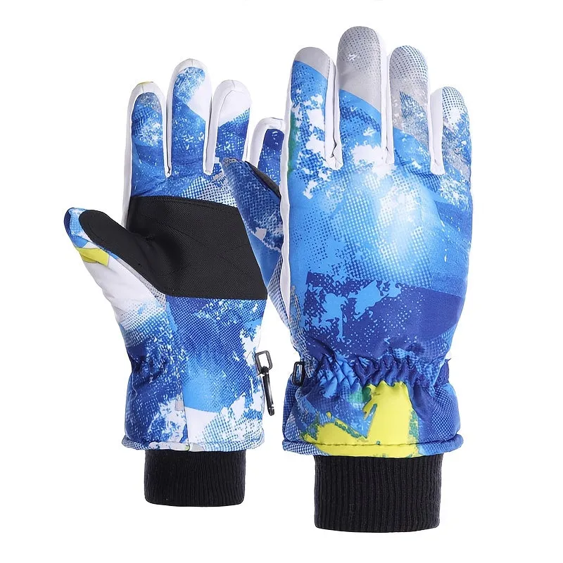 Kids Waterproof Winter Gloves for Riding  Skiing Ages 814