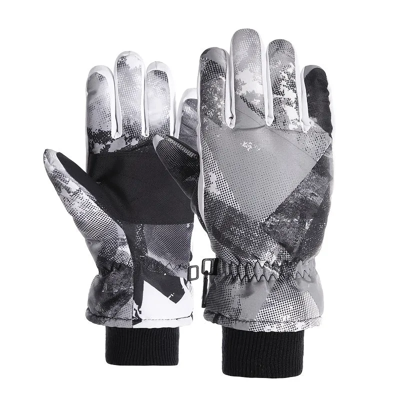 Kids Waterproof Winter Gloves for Riding  Skiing Ages 814