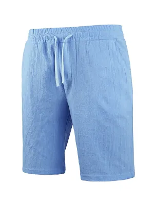 Linen Solid Color Breathable Men's Shorts / Sports Shorts - SF1118