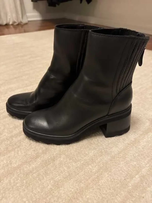 MARTEY H2O BOOTS BLACK LEATHER - re:vita