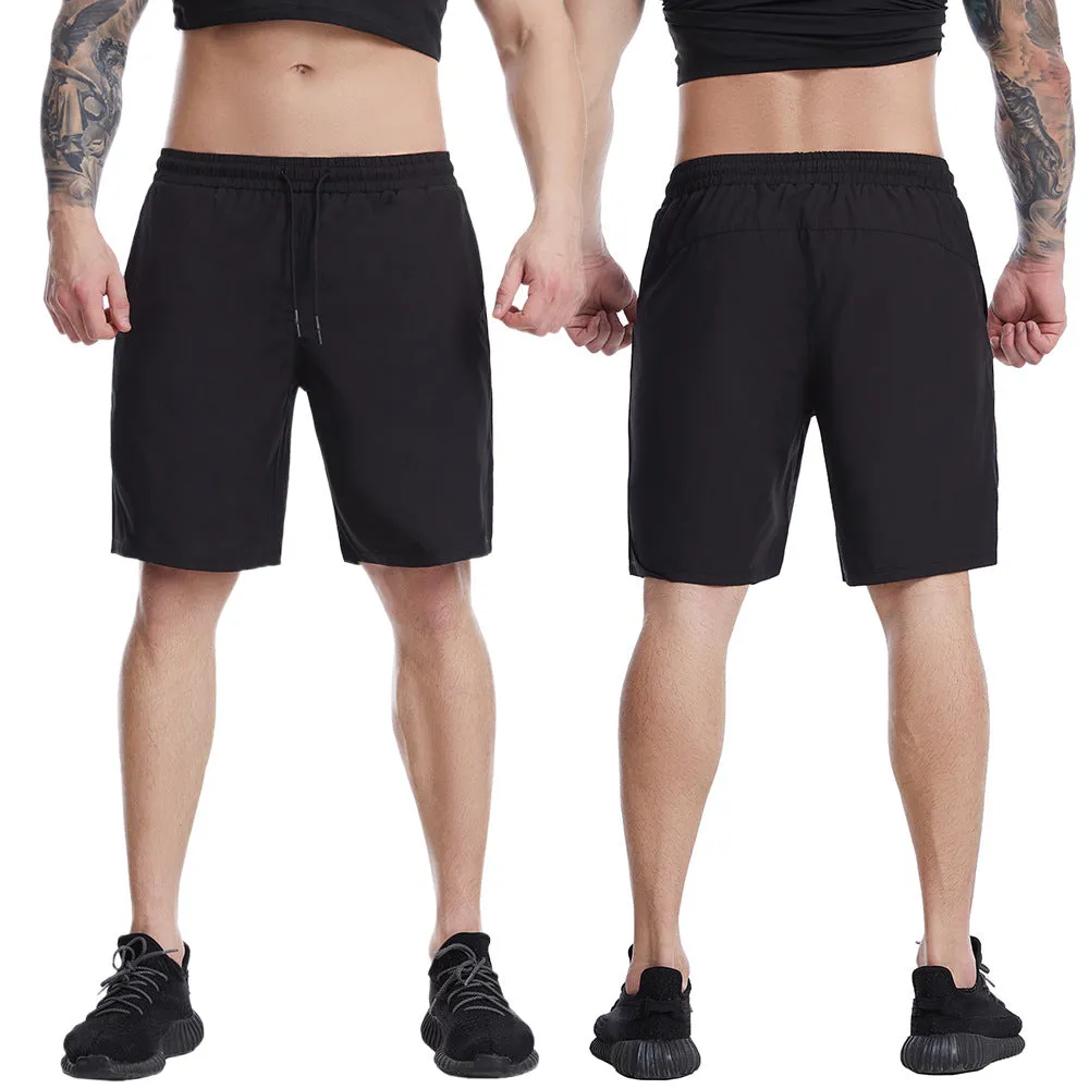 MEN'S BREATHABLE DRAWSTRING POCKET FITNESS PANTS