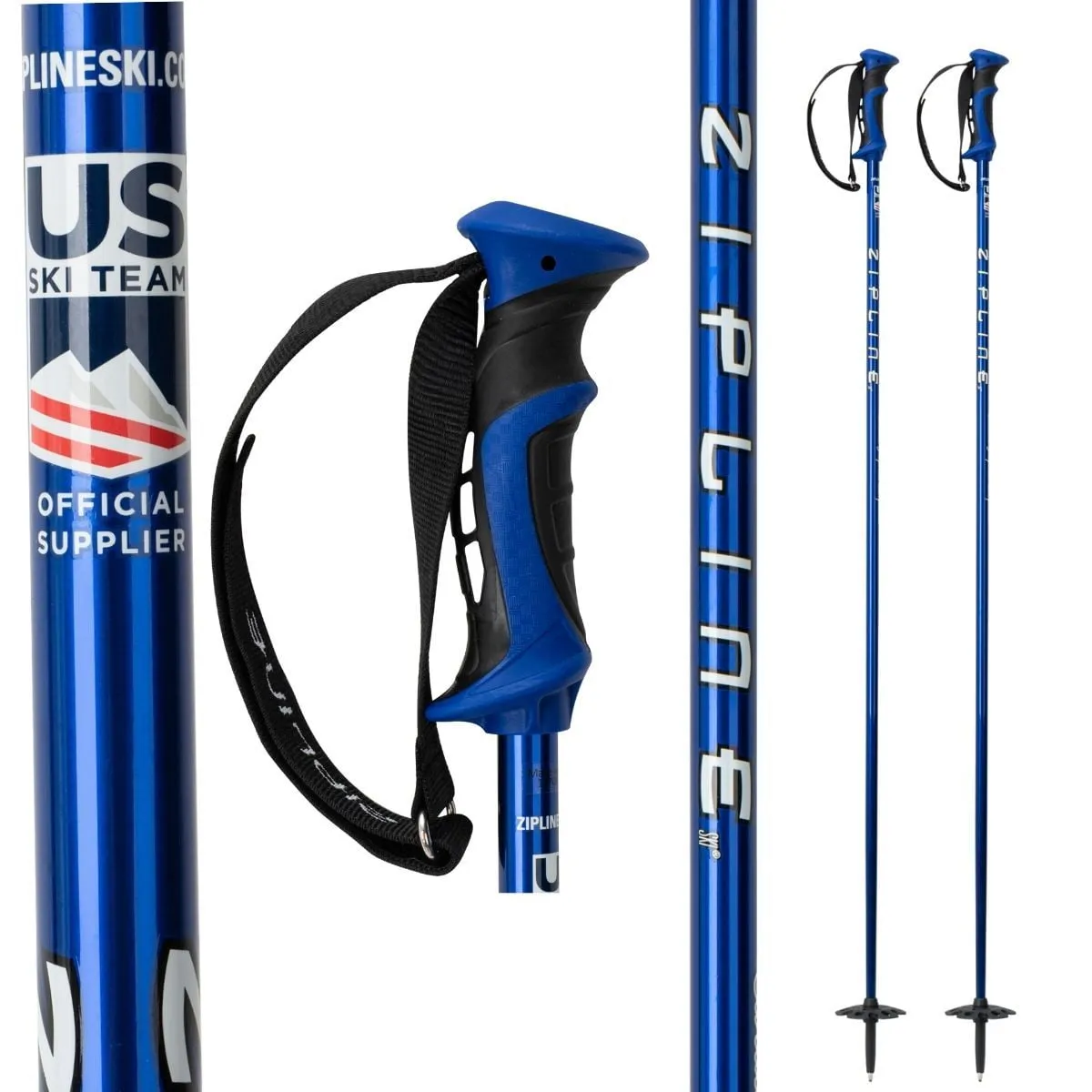 modern Zipline Blurr 16.0 Graphite Composite Ski Poles