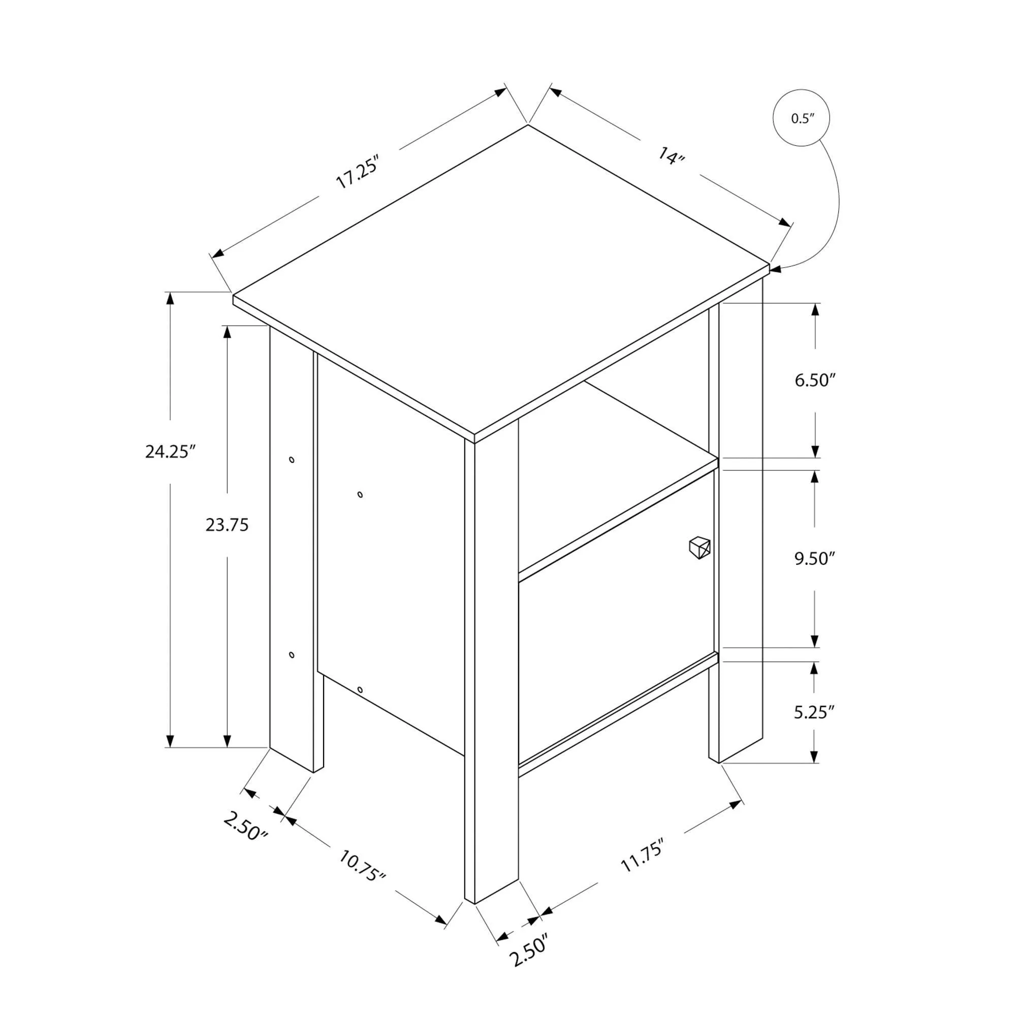 Monarch Table d'appoint I 2135