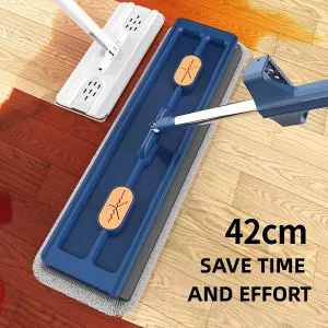 New Style Large Flat Mop 360 Rotating Mop Suitable Various Types Flooring Strong Water Absorption For Home Cleaning Floors