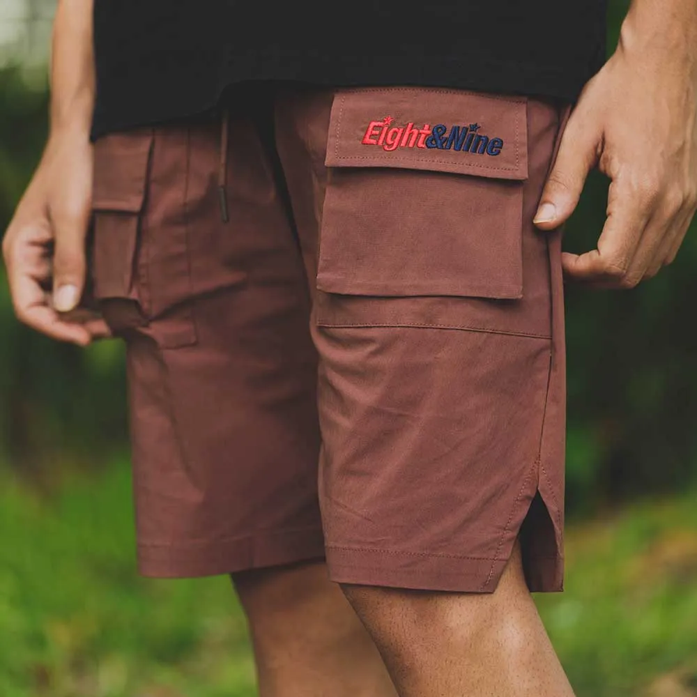 Patriot Nylon Cargo Short Brown